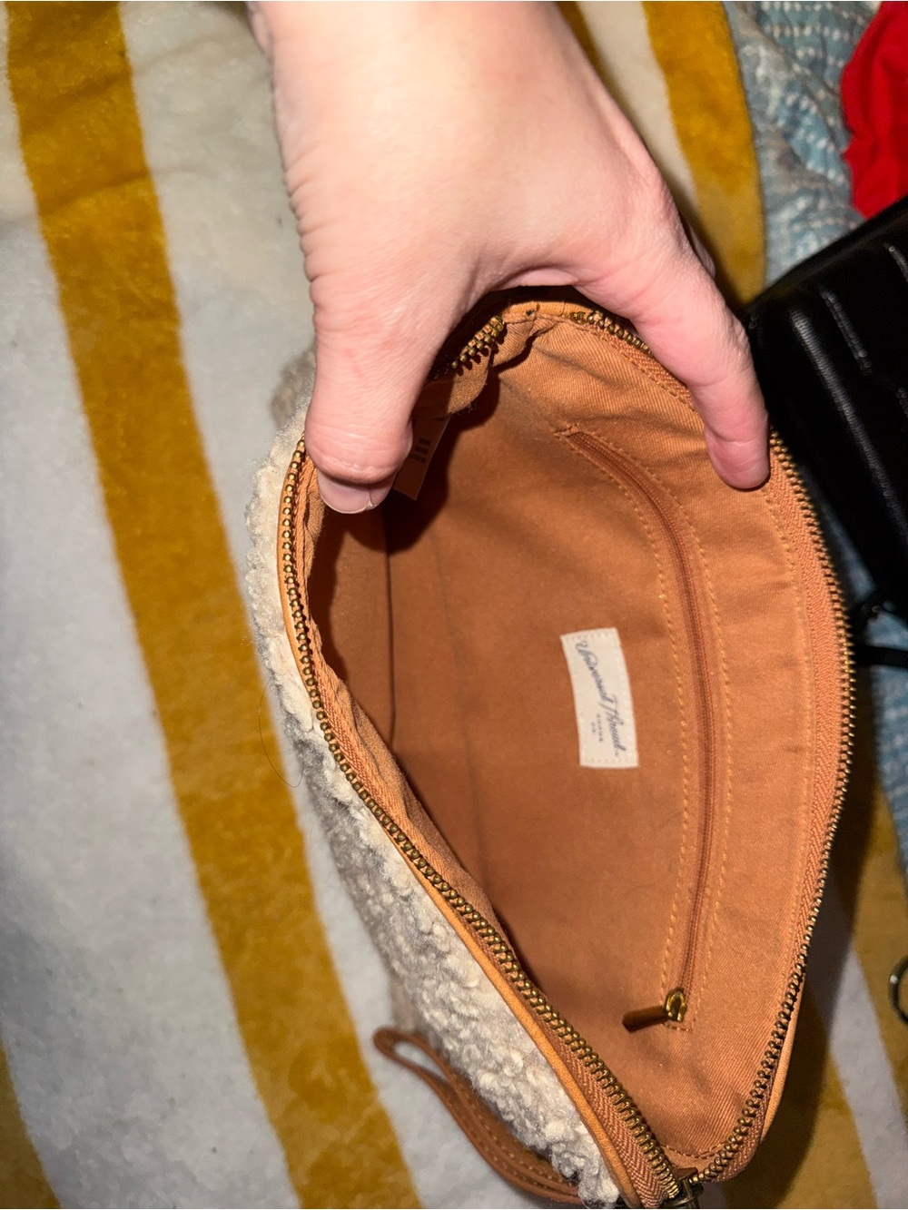 Large Shearling Wristlet - Picture 4 of 5